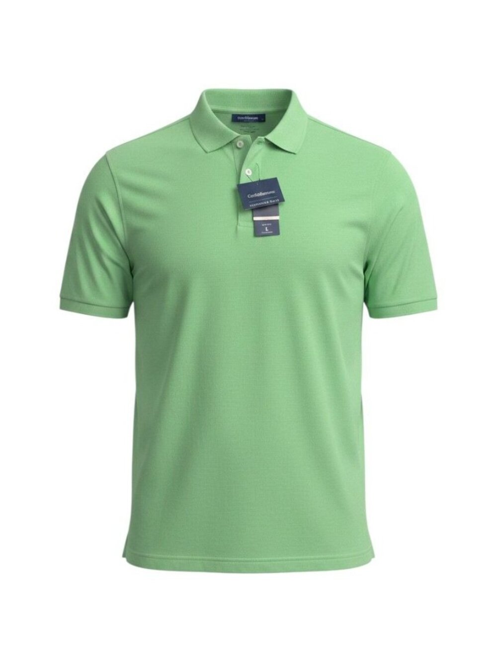 Croft & Barrow Mens Green Signature Polo Shirt Short Sleeve Large NWT